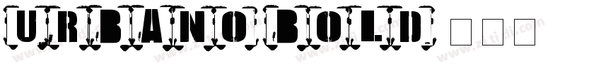 URBANO Bold字体转换
